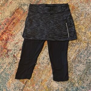 Athleta skirt and attached capris